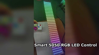 نوار LED آدرس پذیر داخلی IC 5050 RGB LED