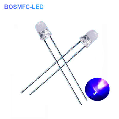3mm F3 Dip UV LED Chip 395nm 405nm از طریق سوراخ برای درمان لاک ناخن