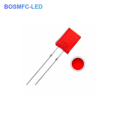 1.8V-2.4V LED قرمز از طریق سوراخ LED 2x5x7mm دیود LED روشنایی داخلی