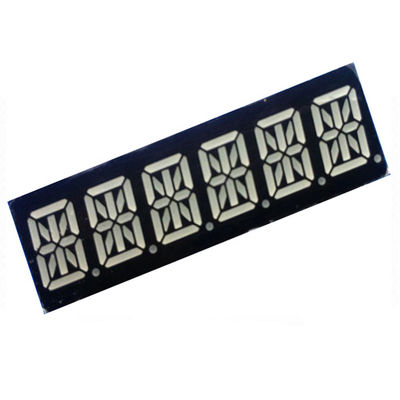 0.39 &quot; 16 بخش LED نمایش 6 رقم سوپر قرمز رنگ 49x15x8mm