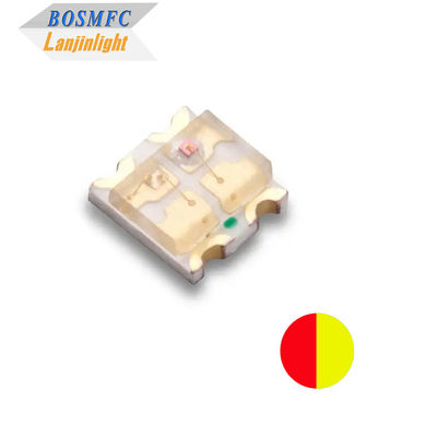 ضد استاتیک 0603 LED SMD دو رنگ ، قرمز و زرد 1615 چیپ ال ای دی فوق العاده روشن