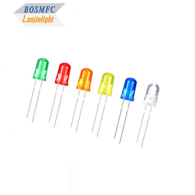5mm dip LED رنگ زرد پخش شده Multi Function بالا عملی