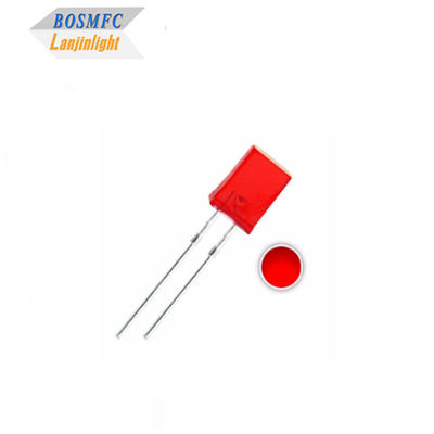 1.8V-2.4V LED قرمز از طریق سوراخ LED 2x5x7mm دیود LED روشنایی داخلی
