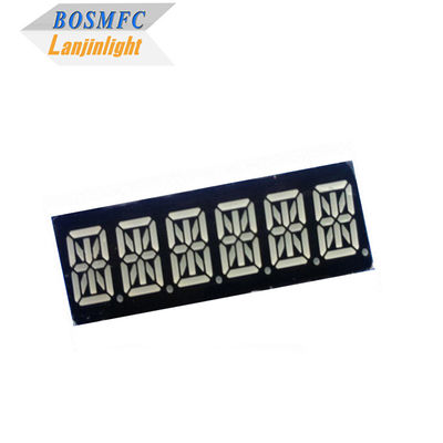 0.39 &quot; 16 بخش LED نمایش 6 رقم سوپر قرمز رنگ 49x15x8mm