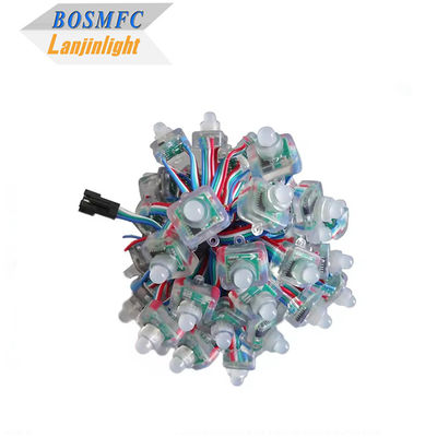 چراغ های LED پیکسل کامل رنگی مربع دیجیتال WS2811 ماژول پیکسل RGB رشته نور 12mm 5V 12V رشته های ضد آب RGB