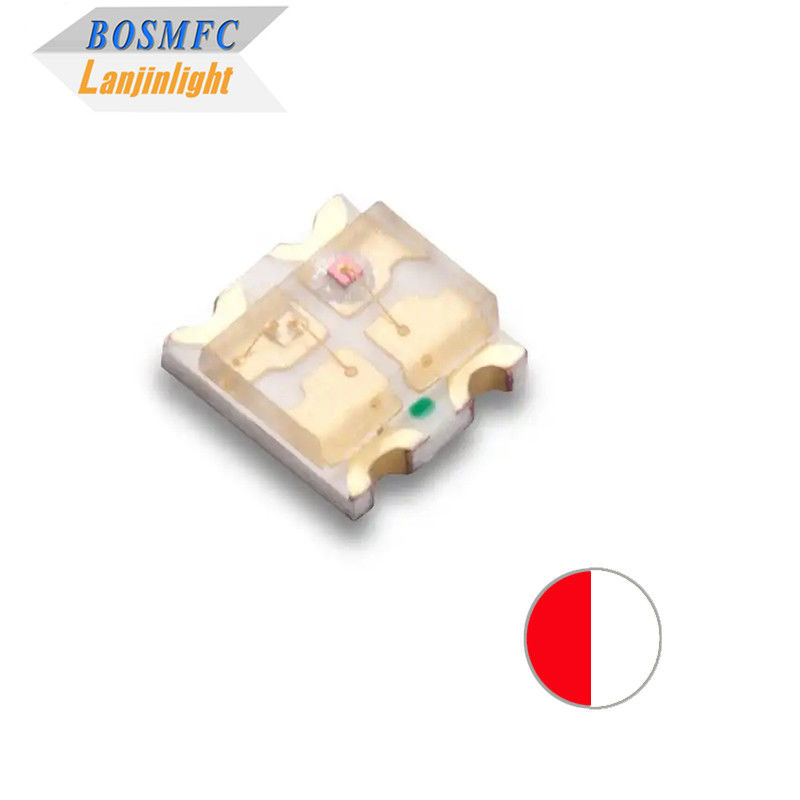 1615 چند منظوره دو رنگ SMD LED 0603 قرمز و سفید نور تبعید گرما