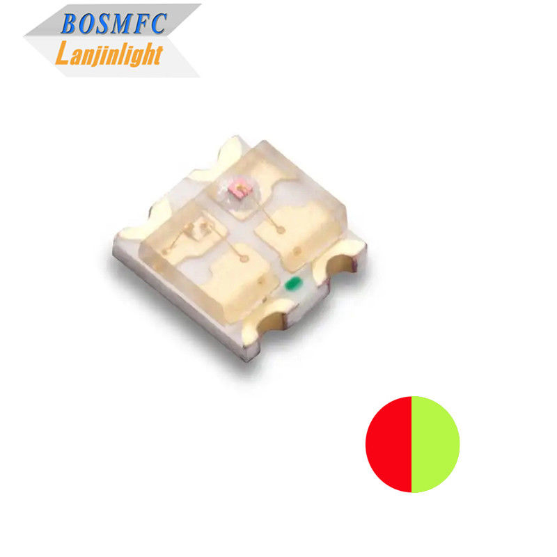 عملی 0.06W 0603 SMD LED دو رنگ قرمز و زرد سبز طول موج 568-576nm 1615