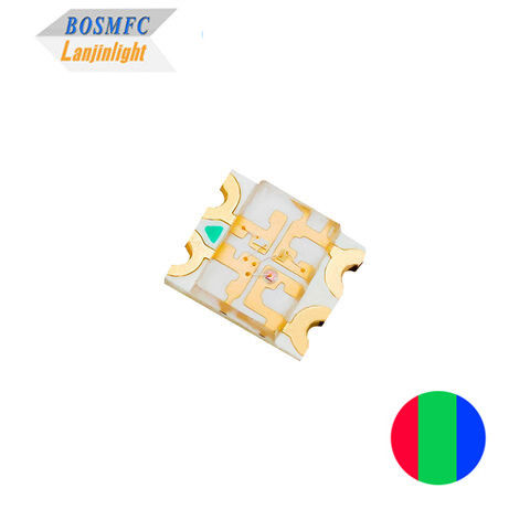 1206 RGB LED 20mA ضد استاتیک 3216 لامپ SMD چندرنگ