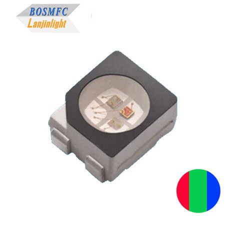 RGB SMD 3528 4 پین قرمز سبز آبی PLCC4 سه رنگ نمایش عملی LED
