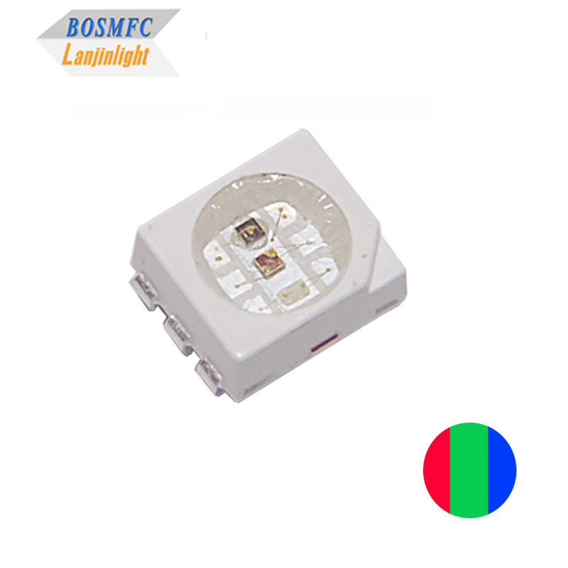 2835 SMD LED RGB ضد استاتیک 0.6W LED سه رنگ برای چراغ های خانه هوشمند