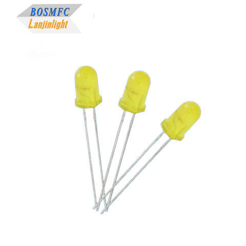 5mm dip LED رنگ زرد پخش شده Multi Function بالا عملی