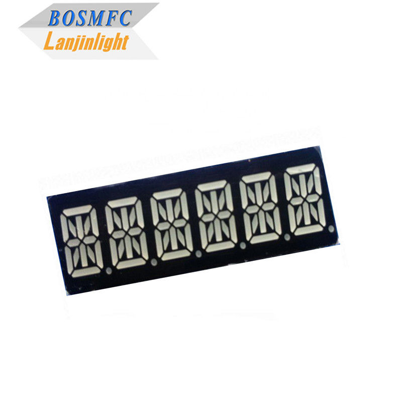 0.39 &quot; 16 بخش LED نمایش 6 رقم سوپر قرمز رنگ 49x15x8mm