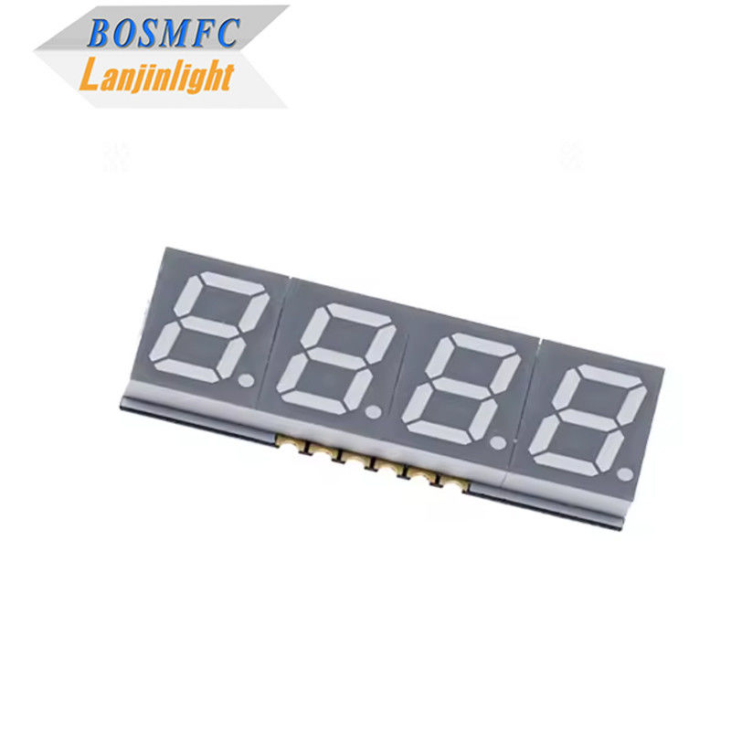 0.56 اینچ 7 بخش LED SMD صفحه نمایش 4 رقم فوق نازک آنود مشترک