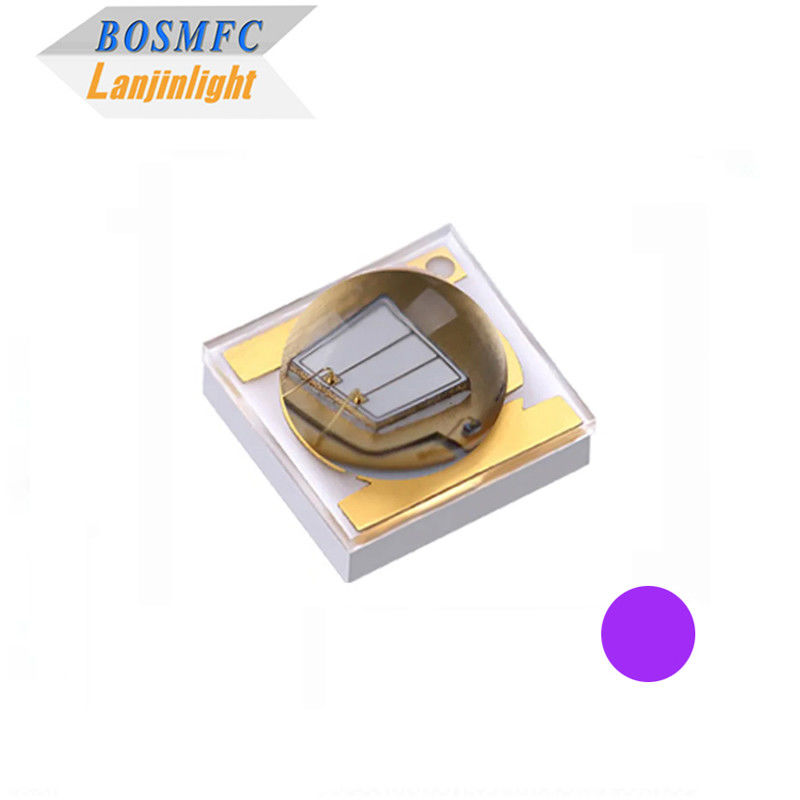 3W 3535 سطح نصب UV LED چیپ قدرت بالا UVA UVC 365nm برای درمان UV