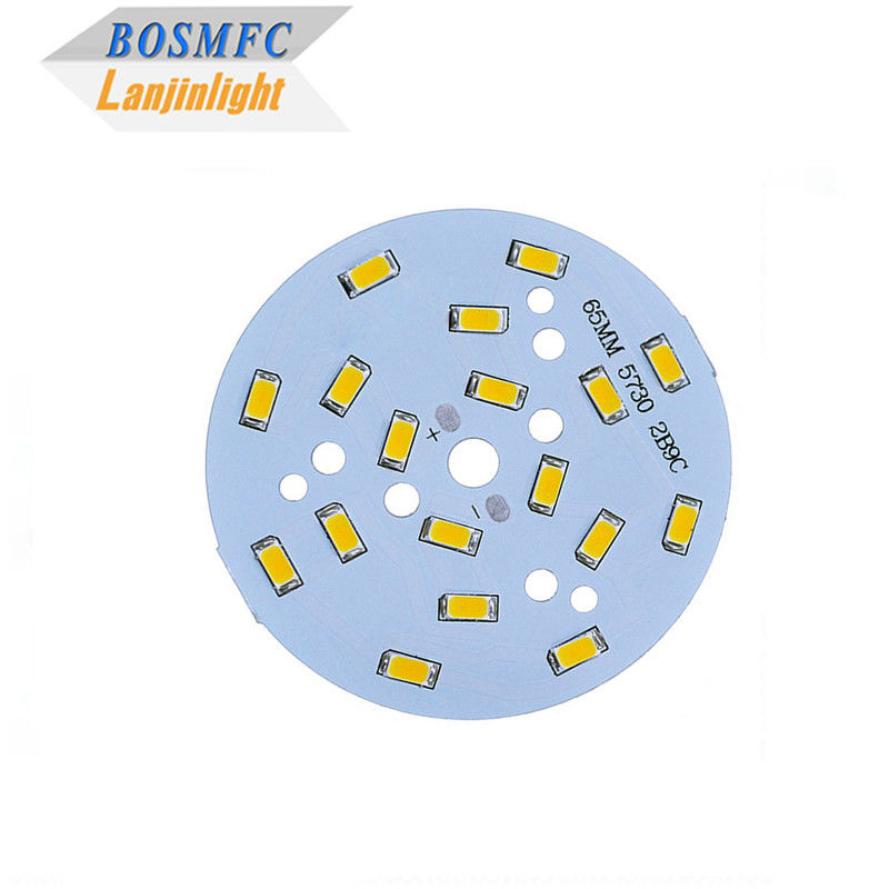 ۵۷۳۰ ۵۶۳۰ SMD LED PCBA 110V 220V 3W 9W 18W صفحه مدار عملی برای لامپ