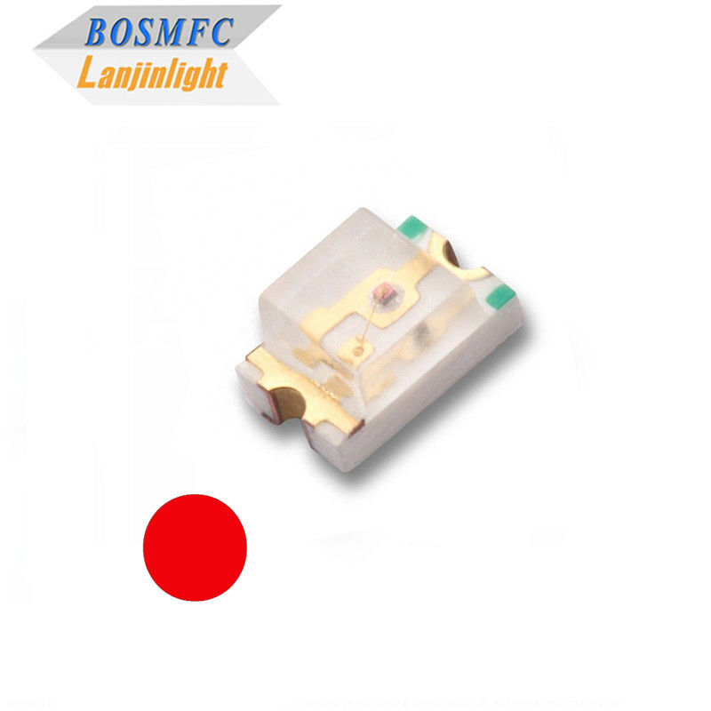 LED SMD بالا عملی 0805 نور قرمز 0.06W برای روشنایی داخلی
