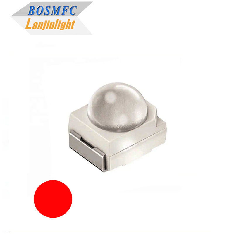 3528 SMD لنز LED گنبد 60 درجه شام قرمز روشن 2000mcd دیود تراپیک LED برای چراغ راهنمایی