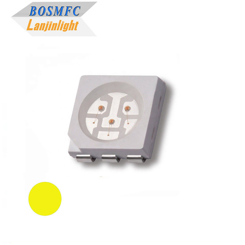 5050 SMD ال ای دی دیود ضخیم زرد چیپ ال ای دی امبر برای لامپ ال ای دی پلاک
