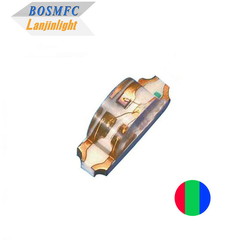 Side View 1206 RGB SMD LED 1.5T 2.0T زاویه راست Side Mount 1204 چراغ سه رنگ