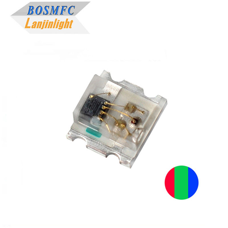 12mA 0807 LED RGB ساخته شده در IC 5v ضد ایستاتیک 0805 SMD LED چندرنگ