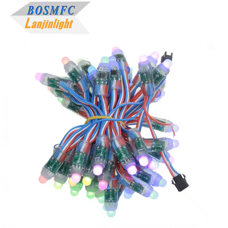 IP68 ضد آب WS2811 LED Pixel Module String Light Digital LED Pixel DC5V چراغ های رشته ای چند رنگی LED