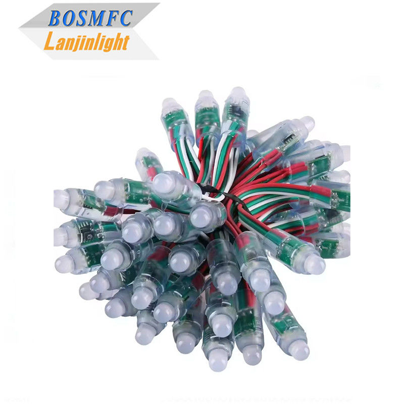 RGB Full Color Programmable DC5V LED Module WS2811 12mm Waterproof IP68 Smart Pixel چراغ های کریسمس Rgb چراغ های رشته ای