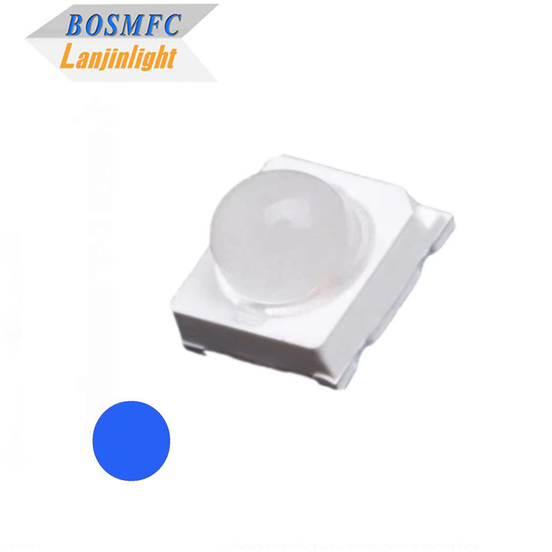زاویه دید کوچک 30 درجه 60 درجه 6000mcd آبی 2835 SMD LED با لنز گنبد