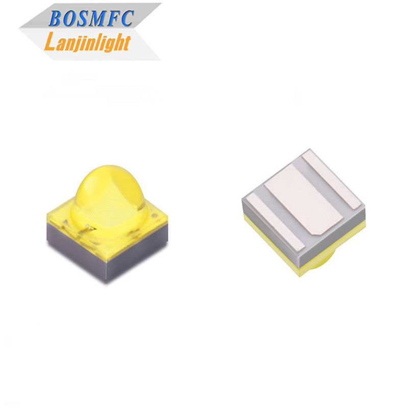 قدرت بالا 1-3W قرمز / سبز / آبی / سفید / زرد نور 2525 SMD LED دیود گنبد لنز برای چراغ ماشین