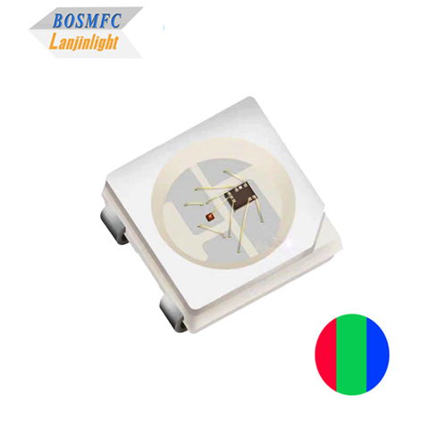 3.5V-5.5V 5050 RGB LED با WS2812B IC چند رنگ ماندگار SK6812