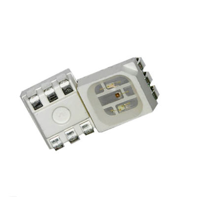 PLCC6 3528 تراشه RGB LED ، نشانگر صفحه ی گواهینامه چند رنگی SMD LED
