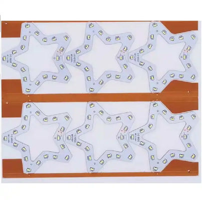 تخصیص ستاره PCB چند لایه صفحه مدار LED, FR4 آلومینیوم PCBA صفحه با LED