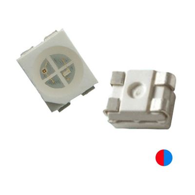 20mA دو رنگ PLCC4 3528 SMD تراشه LED 1.9mm ضخامت قرمز و آبی رنگ 4 پین