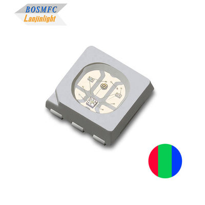60mW 5050 RGB SMD LED Chip 0.2W نور کامل رنگی برای نوار انعطاف پذیر LED
