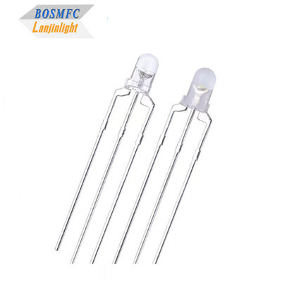دو رنگ 3mm LED قرمز و آبی آنود مشترک و کاتود مشترک از طریق سوراخ LED تبعید گرما