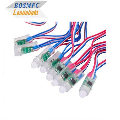 نور کریسمس دکوراسیون در فضای باز ضد آب 12mm LED Pixel Rgb نور کریسمس LED Pixel