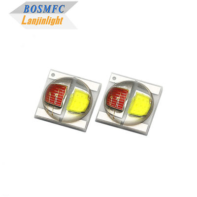 2W 3535 SMD LED Dome Lens 30 درجه دو رنگ قرمز و سفید 350mA دیود ال ای دی با روشنایی بالا
